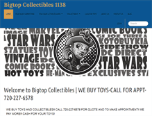 Tablet Screenshot of bigtopcollectibles1138.com